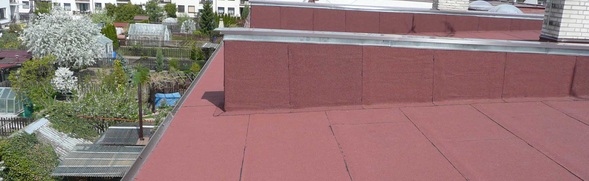 Izolace plochých střech asfaltovými pásy